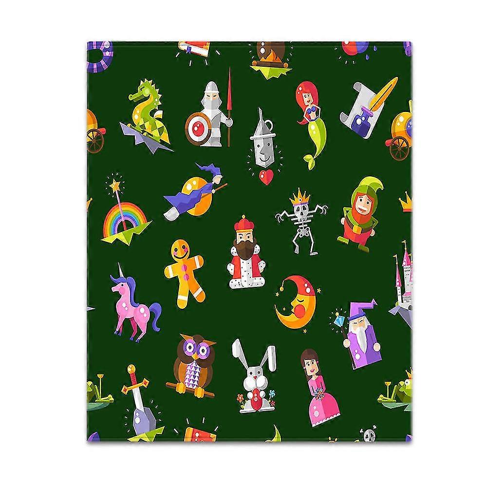 Blanket And Warm Sofa Blanket Digital Double-sided Flannel Conditioning Blanket