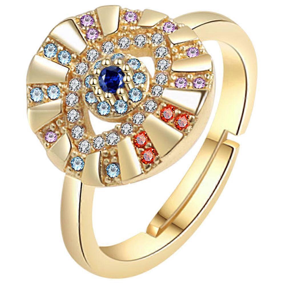 Evil Eye Ring Modieuze Ring Vrouwen Verstelbare Ring Decoratieve Vinger Ring Evil Eye Open Ring