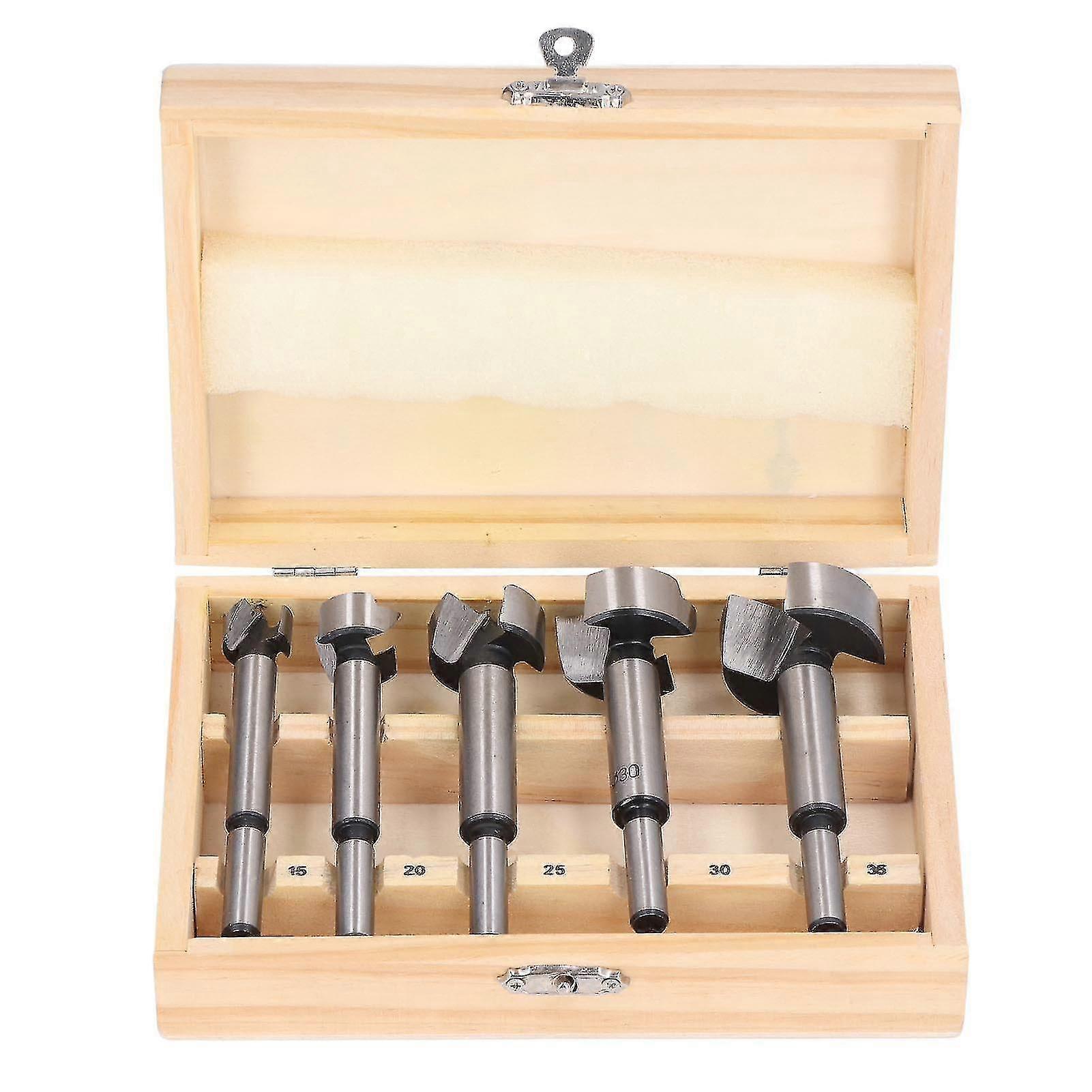 5pcs - 15mm 20mm 25mm 30mm 35mm Hole Drilling Tool Kit