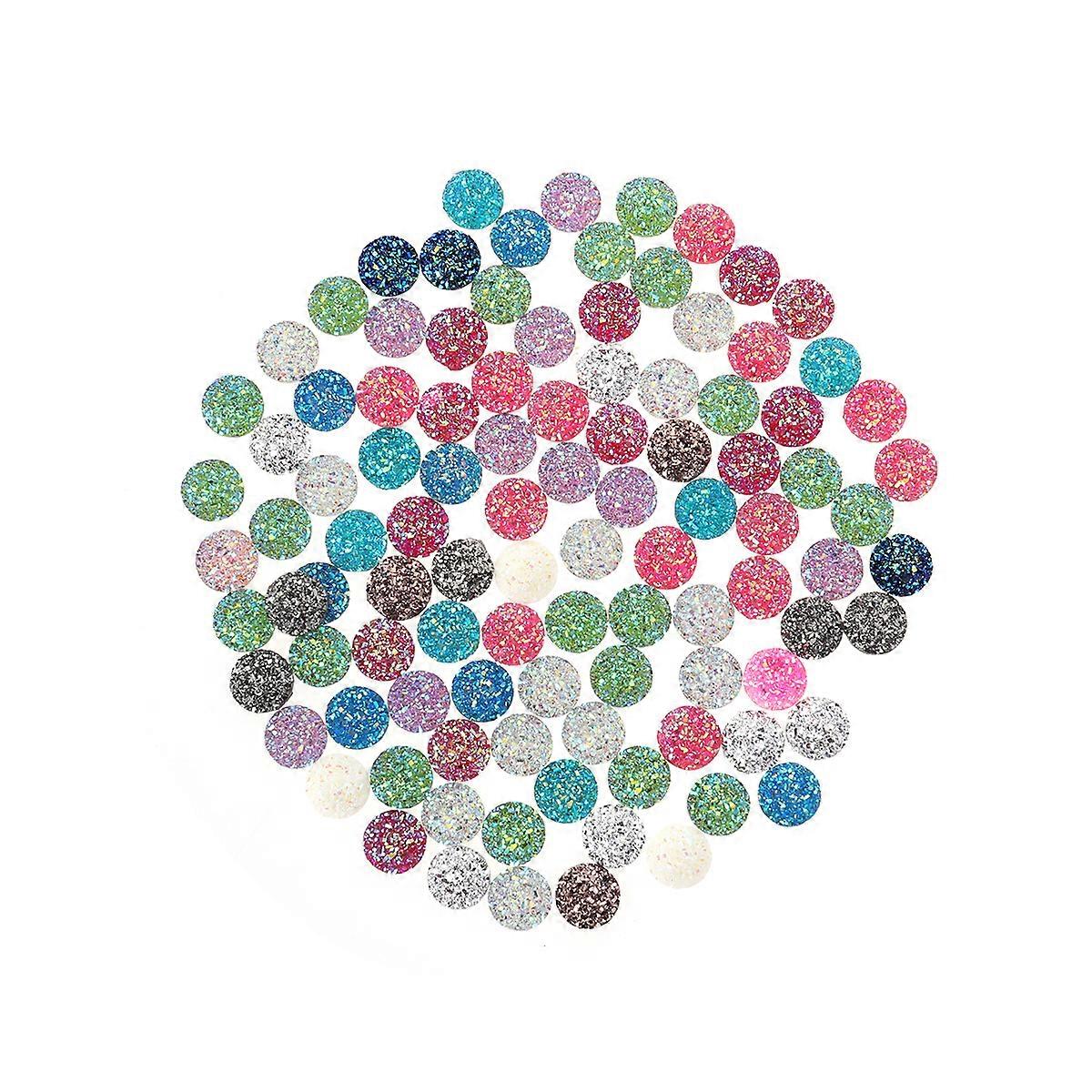 100 Pcs Flatback Embellishments Flatback Gems Flatback Crafts Flat Back Cameo Beads