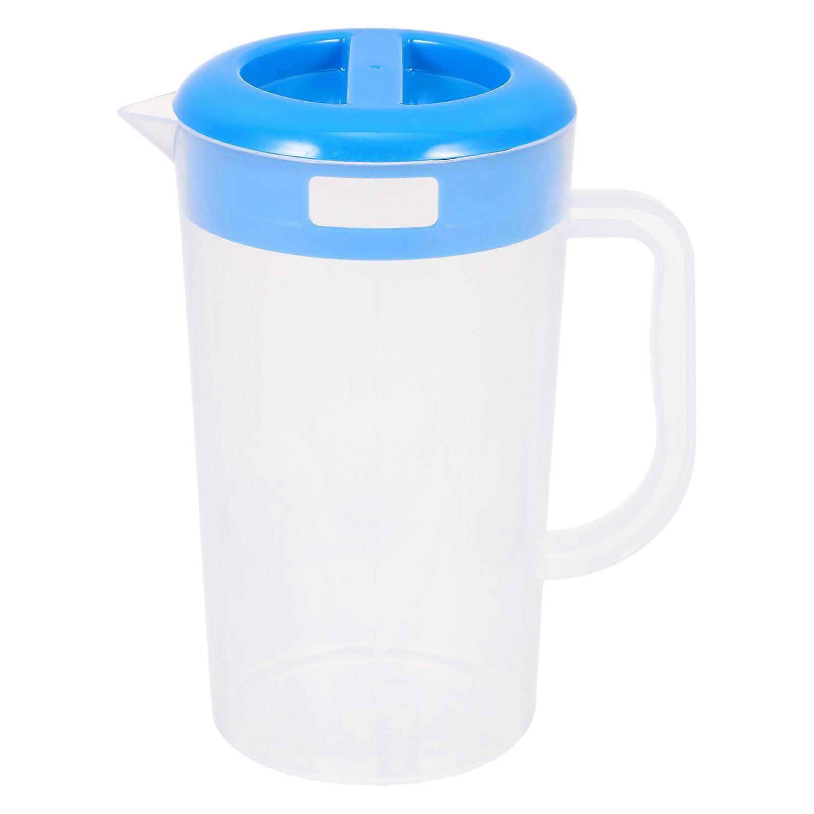 Glass Pitcher Lid Cold Beverages Jar Cold Beverage Dispenser Tea Kettle Large Capacity Water Pitcher Beverage Pitcher