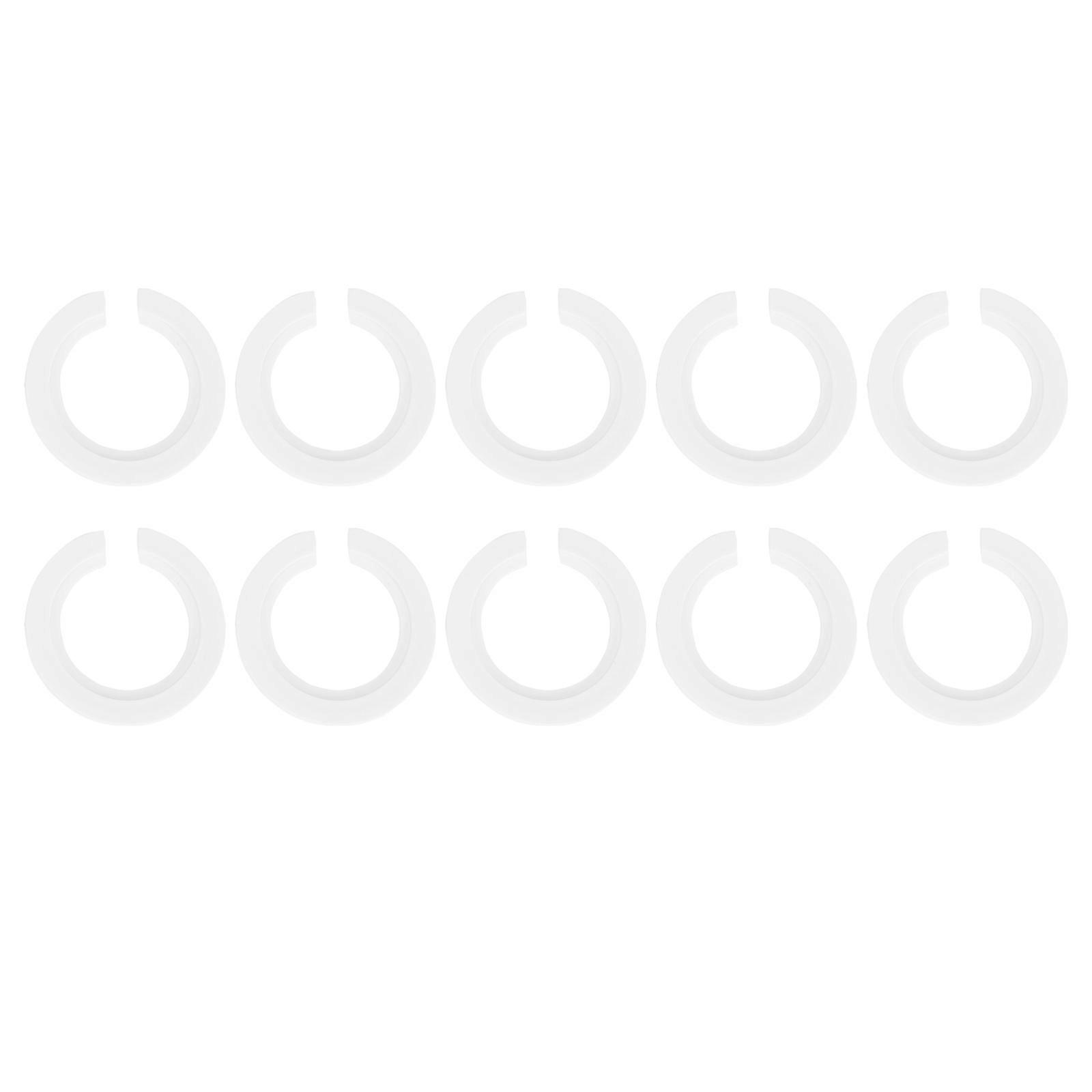 10pcs Lamp Shade Lamp Socket Converters E27 to E14 Lamp Shade Rings White