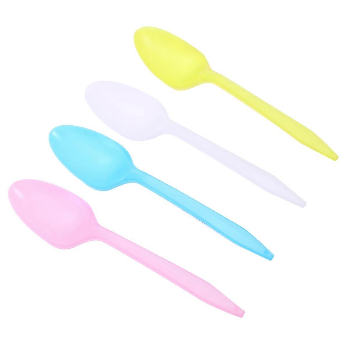24 Pcs Disposable Serving Spoons Party Plastic Spoons Plastic Cutlery Spoons Disposable Spoons Plastic Spoons Tableware
