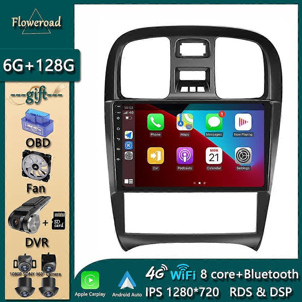 Carplay Tooch Screen For Hyundai Sonata 2004 -2009 Car Android 4G Navigation GPS Radio Stere Monitor Multimedia Player IPS Video