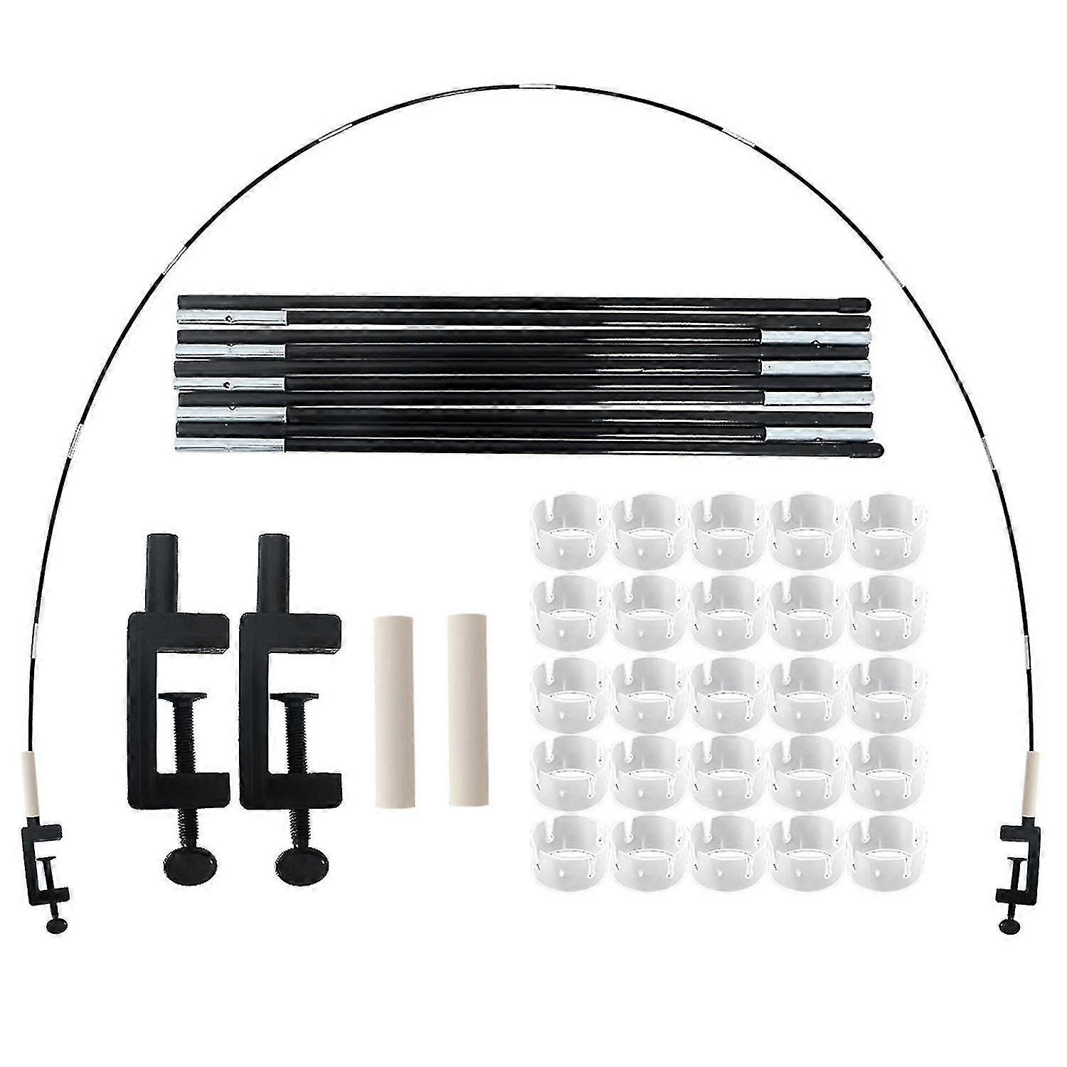 Table Balloon Arch Kit 10-section Adjustable Balloon Display Column Stand with Base Reusable Backdro