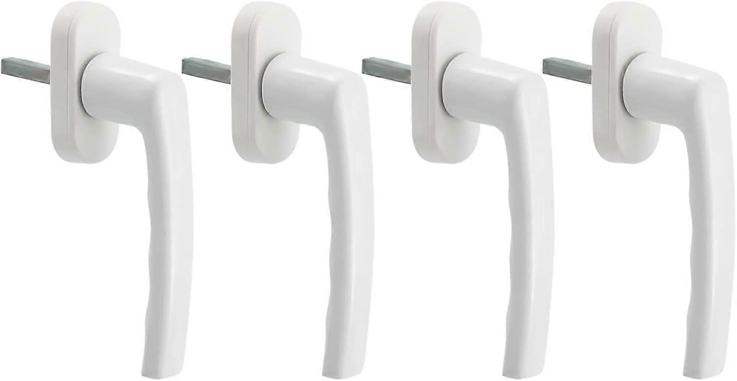 2024,White Window Handle, 4 Pieces Universal Window Handle, Aluminum Window Handle Fits Left and Right