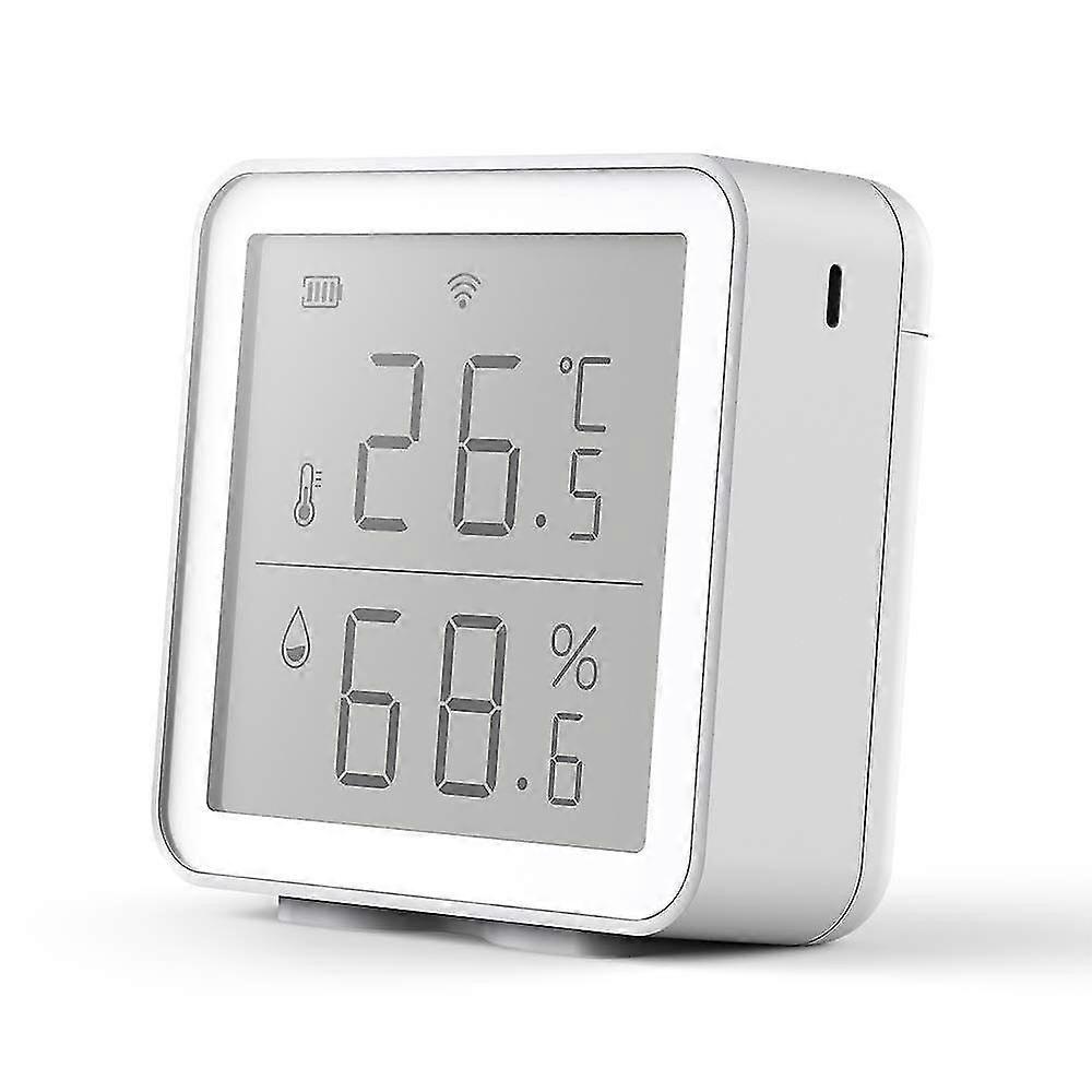 Wifi Temperatur- und Feuchtigkeitssensor Indoor Hygrometer Thermometer mit LCD-Display Monitor für Haus