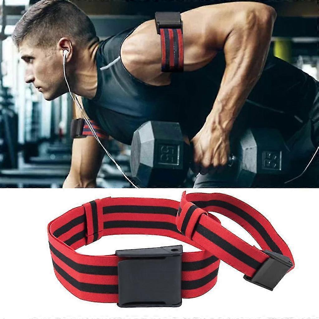 Blood Flow Restriction Wrap Arms Leg Elastic Straps Heavy Duty Buckle Release