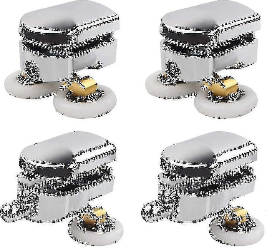 4pcs 23 מ"מ מקלחת דלת רולרים דלתות הזזה גלגלי מקלחת החלפת גלגל רולר ראנר גלגל (2 To-: