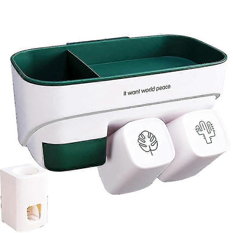Toothbrush Holder Wall Mounted-multifunctional Space Saving Tooth A