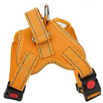 Adjustable Reflective Multifunctional Dog Harness - Orange L