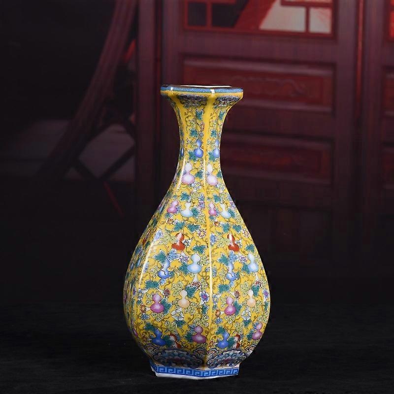 Jingdezhen Ceramic Vase with Retro Designs, Decorative Piece