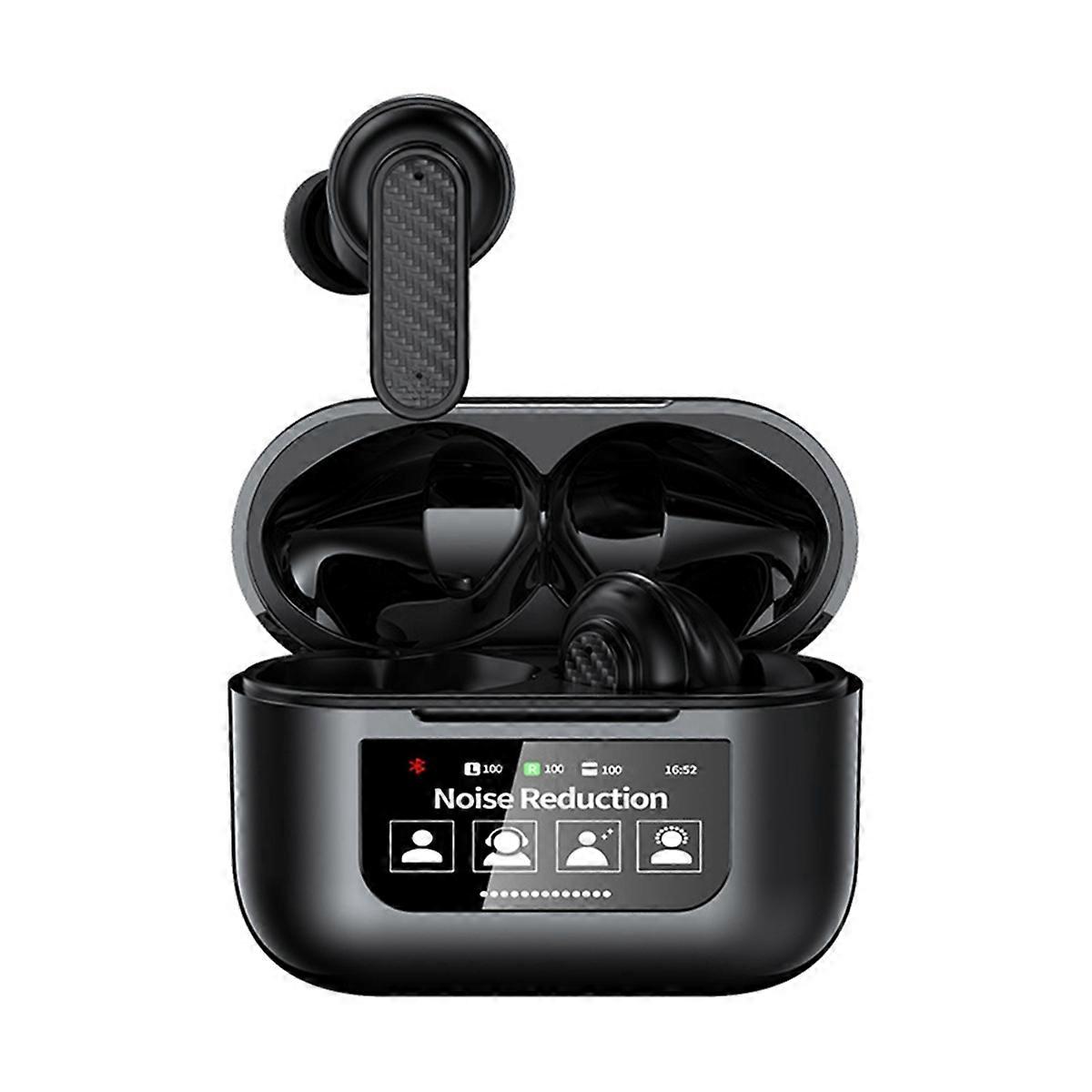 Smart Touch Screen Translator Headset Wireless Real Time Translator Earbuds 144 Languages Translati