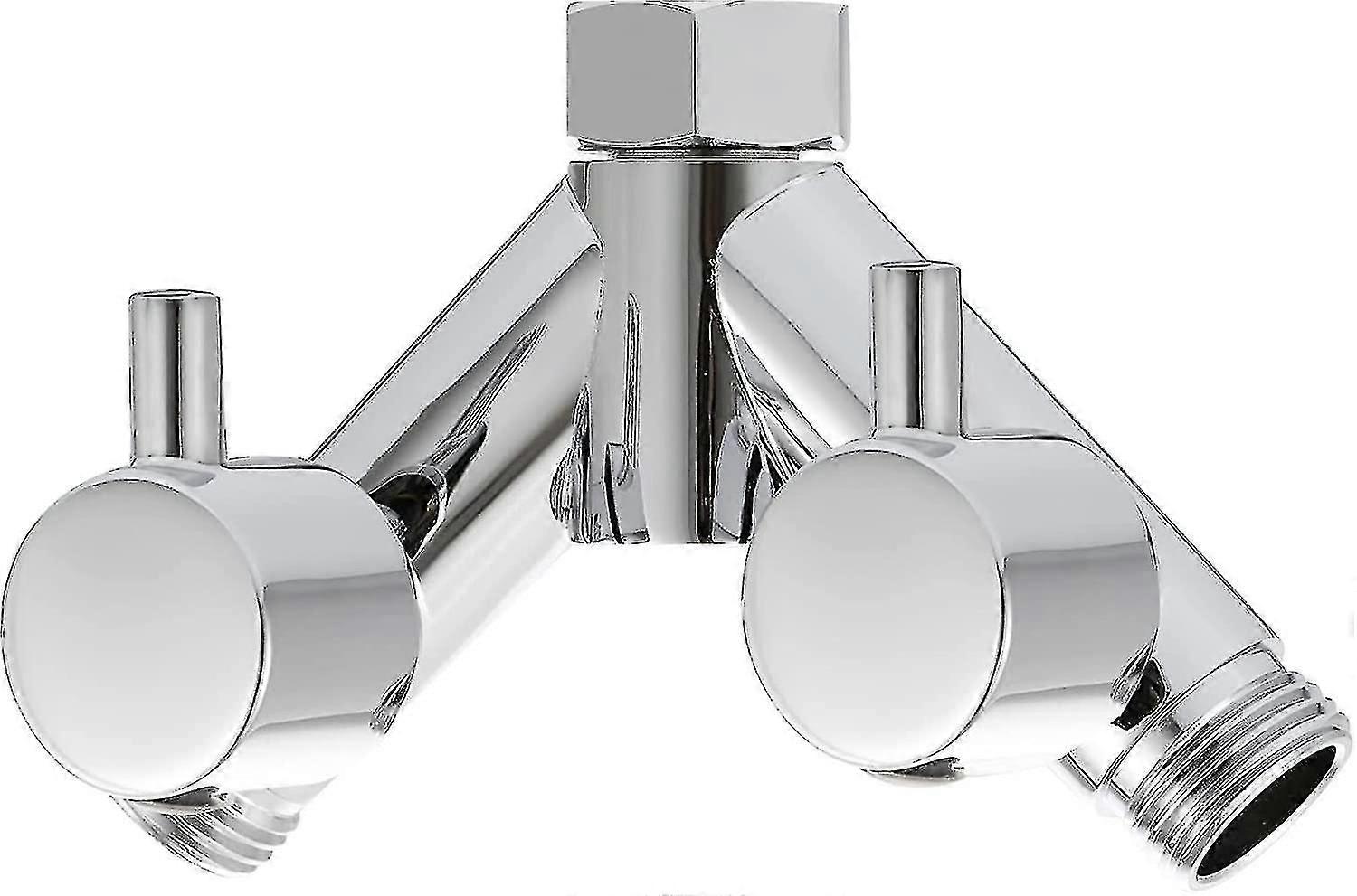 Laiton Diverter Valve Douche Robinet d’arrêt 2 voies Y Splitter 1/2 pouce pour tuyau de douche et pomme de douche Chrome Dsf014a