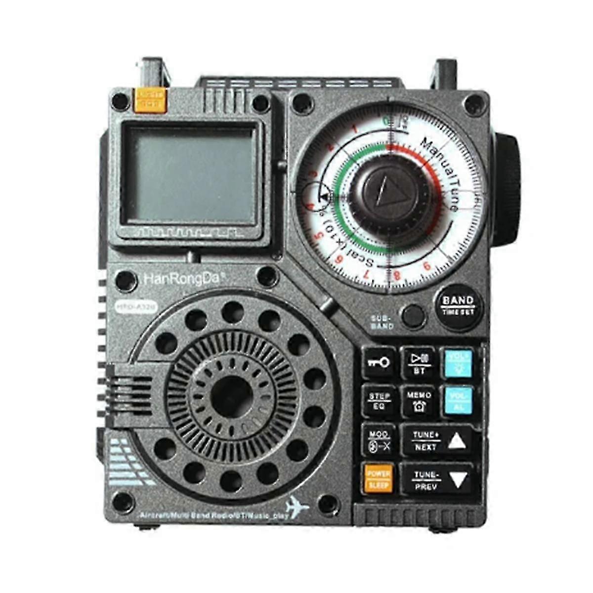 -a320 Grafit Gri Havacılık Bandı Radyo Dış Aydınlatma Acil Radyo Bluetooth Tf Kart Oynatma