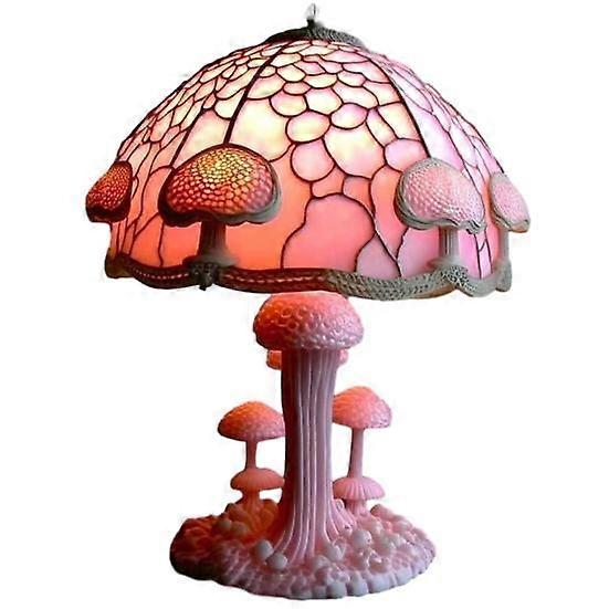 Mushroom Table Lamp Colored Mushroom Shape Night Light Resin Bedside Lamp Desk Reading