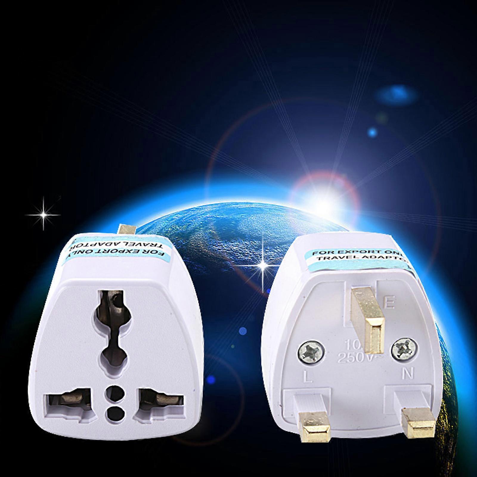 Lightweight UK Power Plug Adapter with Universal Compatibility