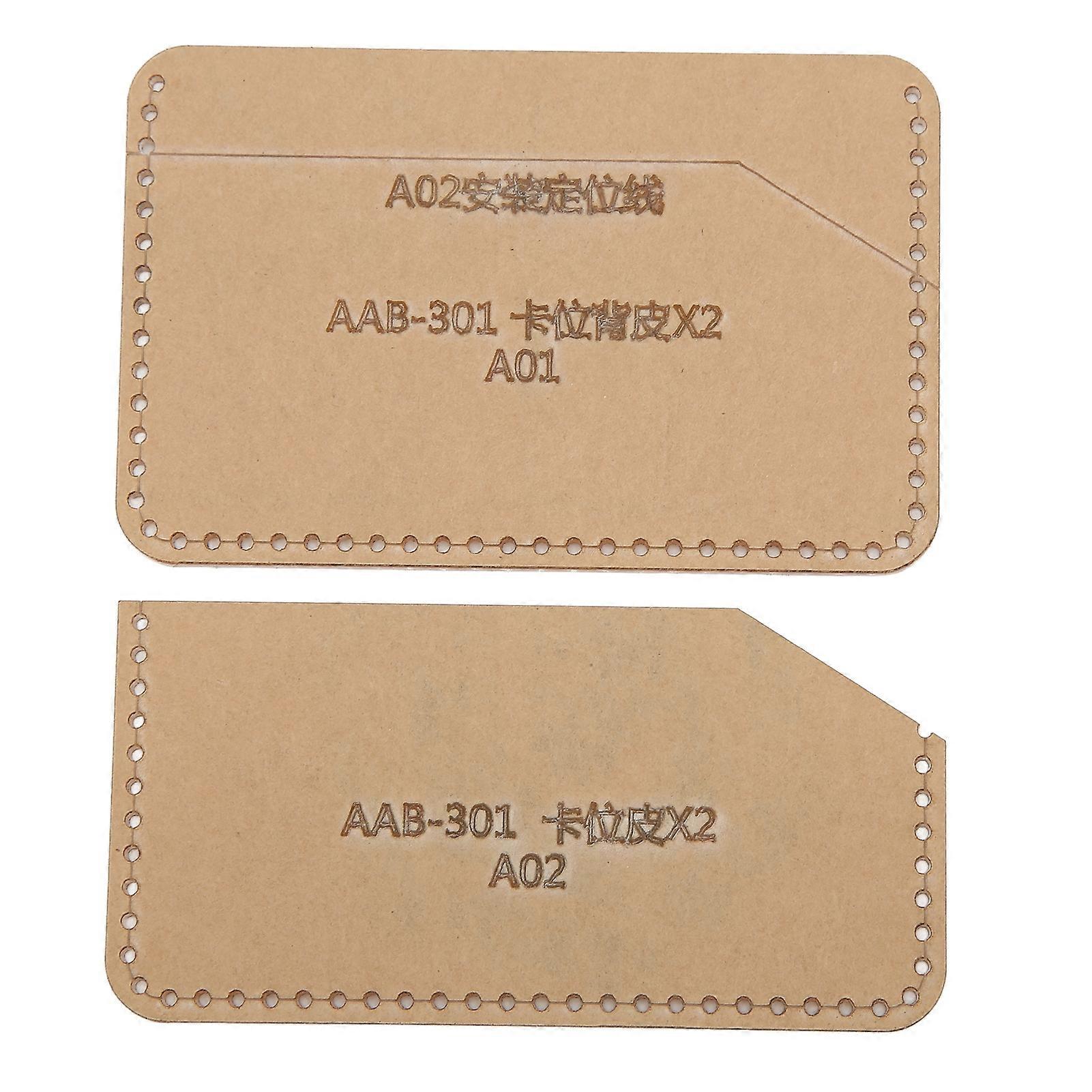 Acrylic Template DIY Hand Made Leather Card Holder Access Control Certificate Set Template