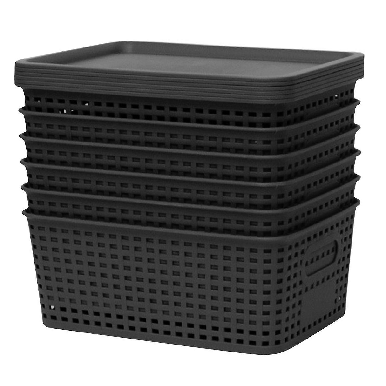 Storage Bins with Plastic Lids Space Saving Wardrobe Storage Box for Dormitory