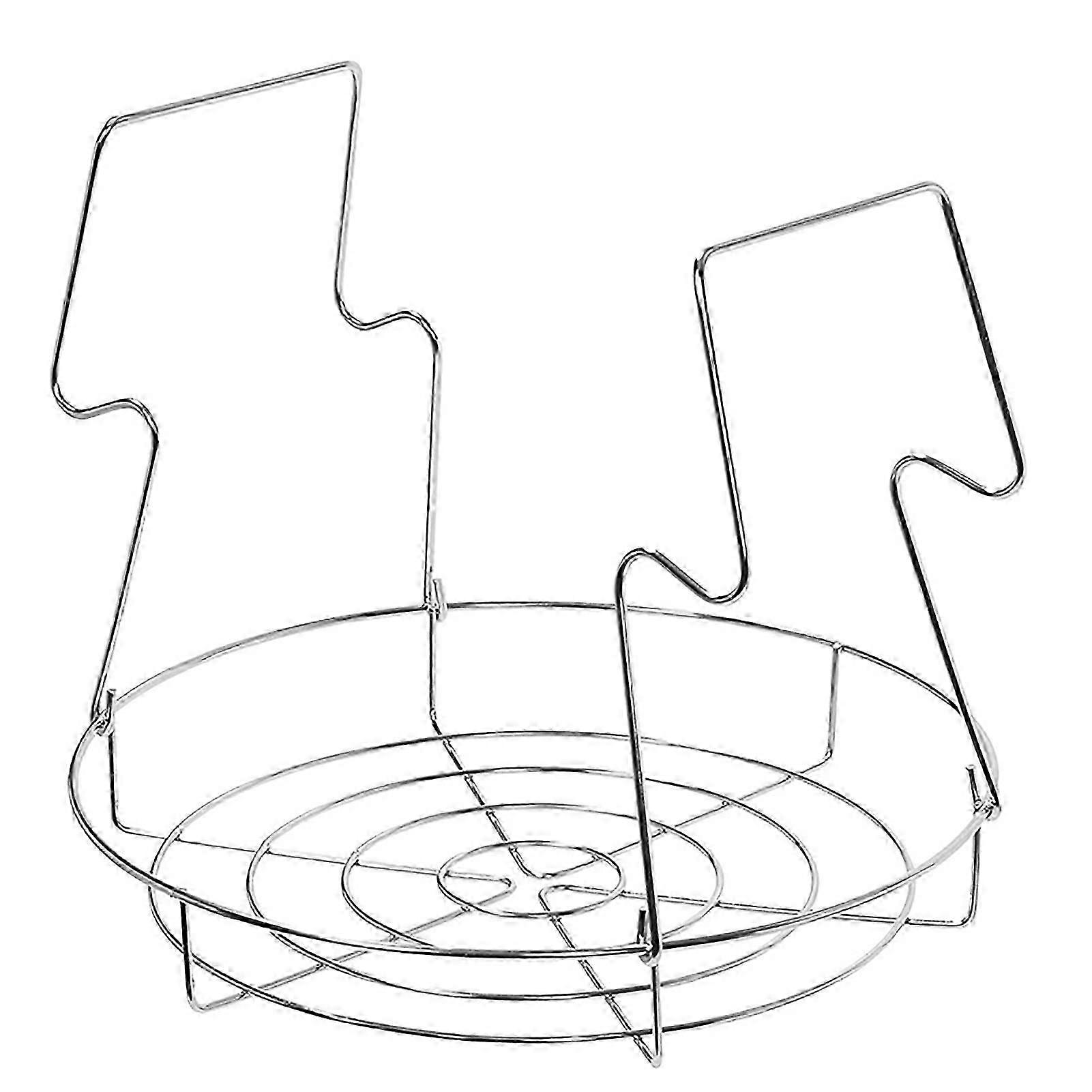 Stainless Steel Pot Rack with Handle, Foldable Multifunctional Pot Rack for Kitchen Steaming