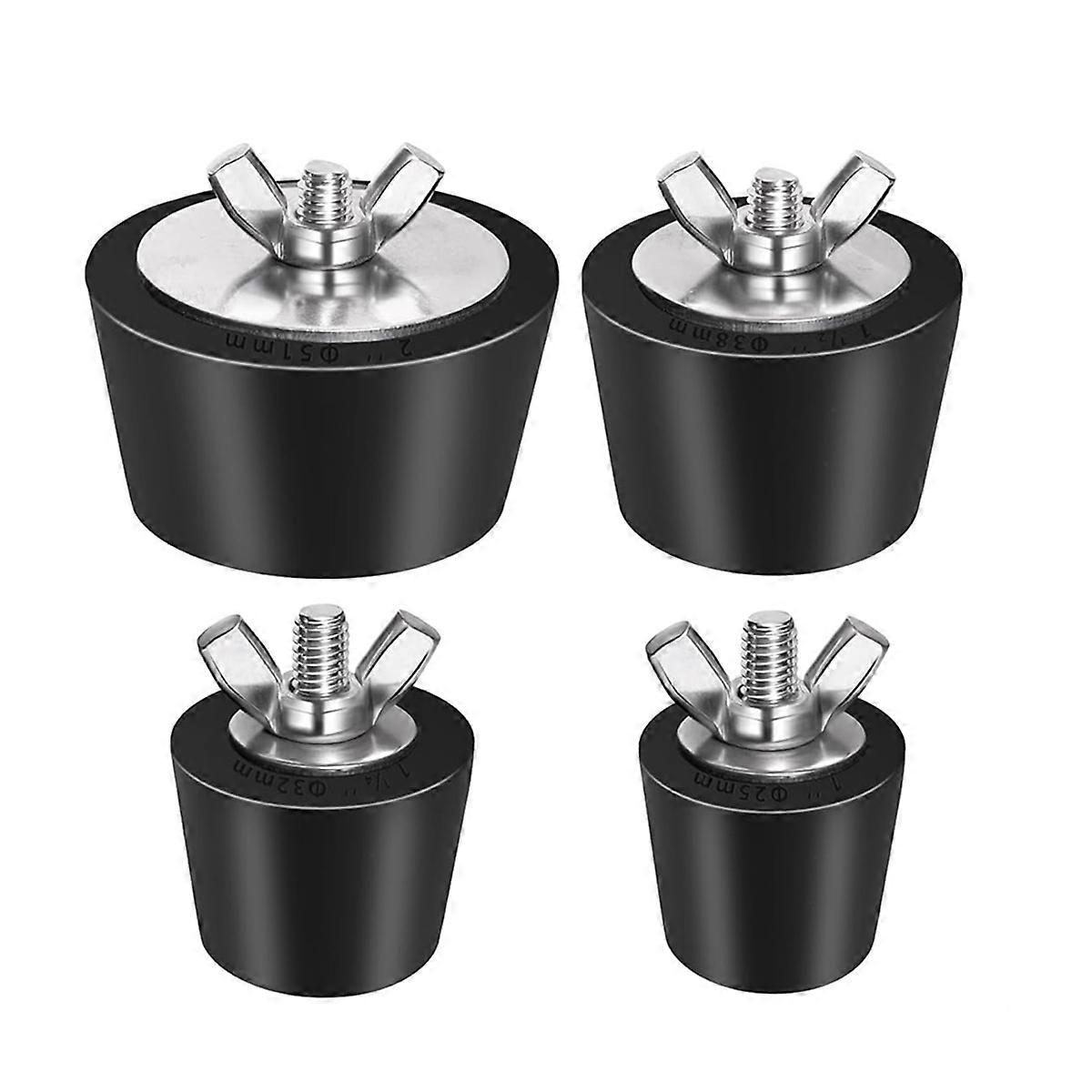 4 Pcs Rubber Pool Winter Plugs 25mm 32mm 38mm 51mm Pool Winterizing Plugs Pool Return Jet Plug for