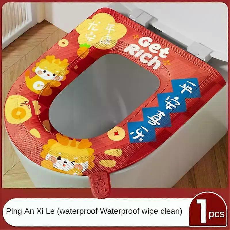 Thickened Toilet Mat Sanitary Wipe It Easy To Clean Can Be Washed Repeatedly Waterproof Design Toilet Accessories Cushion