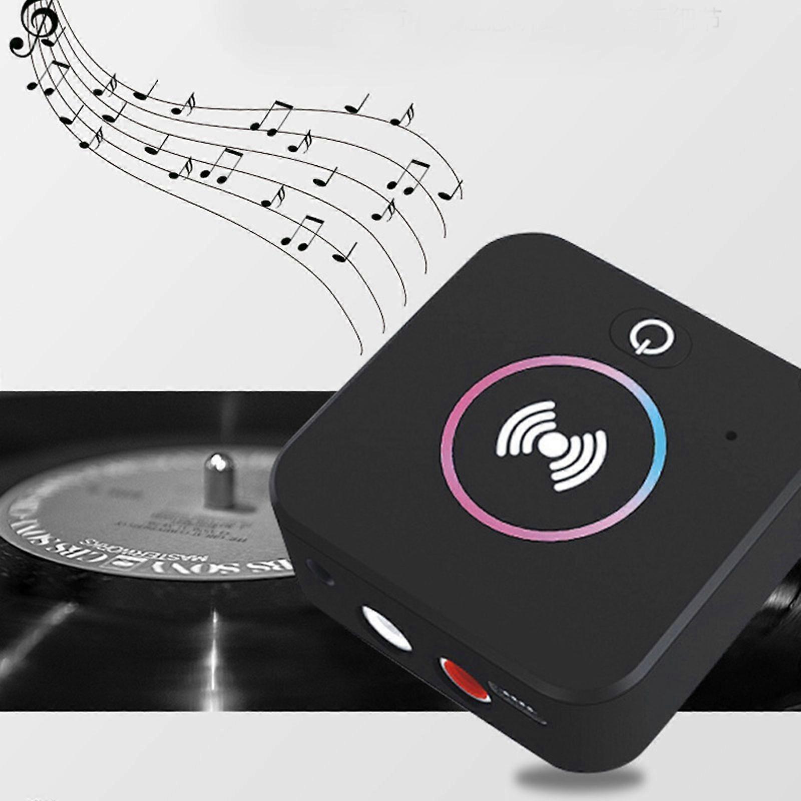 بلوتوث 5.0 استقبال لاسلكي 3.5mm جاك AUX NFC إلى 2 RCA محول ستيريو الصوت