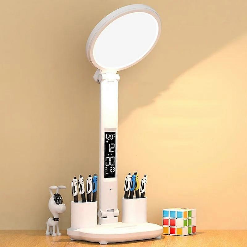 Round Desk Lamp Study Reading Folding Smart Bedside Eye Protection Lamp