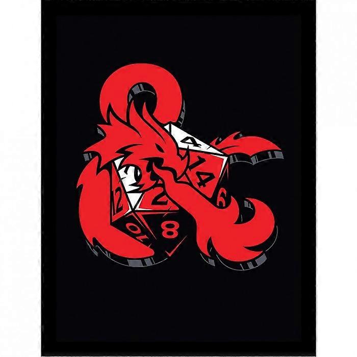 Dungeons & Dragons Ampersand With Dice Framed Poster