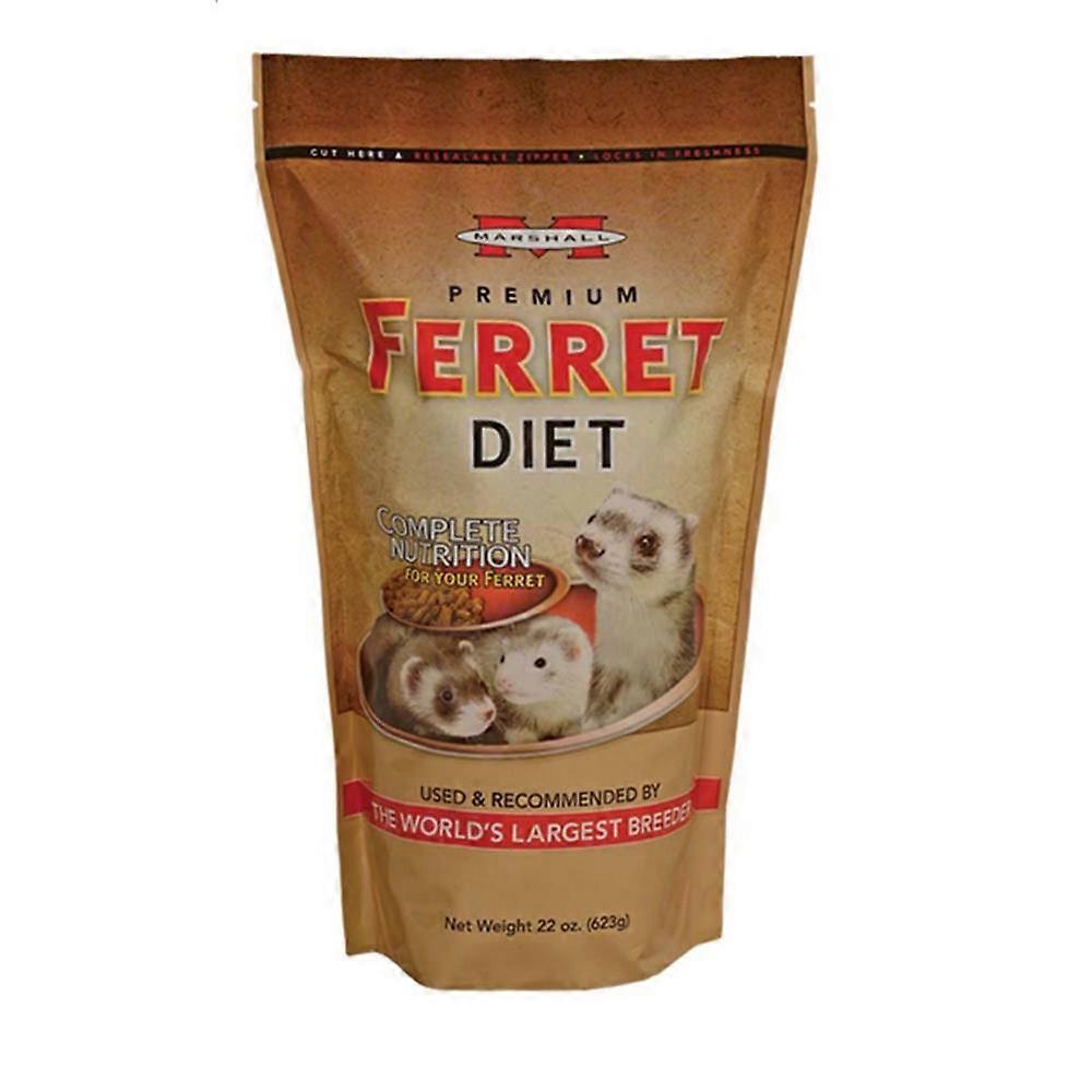 Marshall Pet Products 优质雪貂减肥干粮,22 盎司