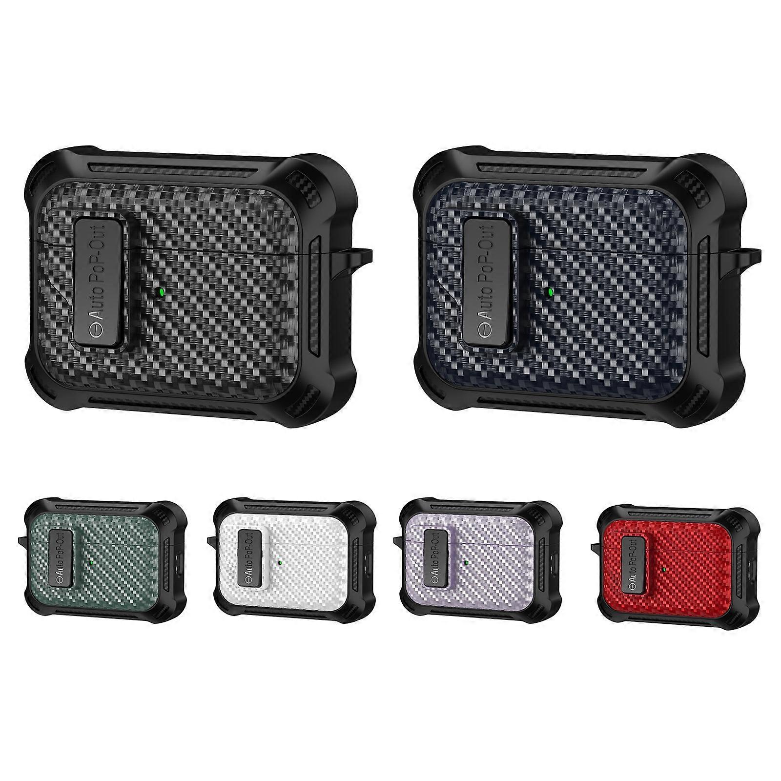 Alpha Carbon Fiber Wireless Bluetooth Earphone Protective Case