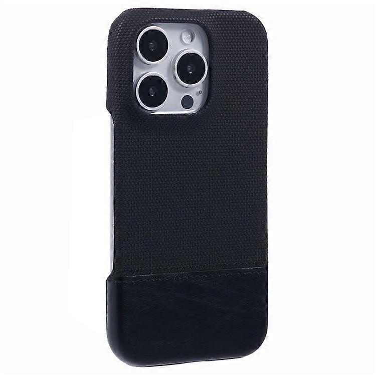 Compatible For iPhone 16 Pro Max Case PU Leather+PC Splicing Anti-Slip Phone Cover