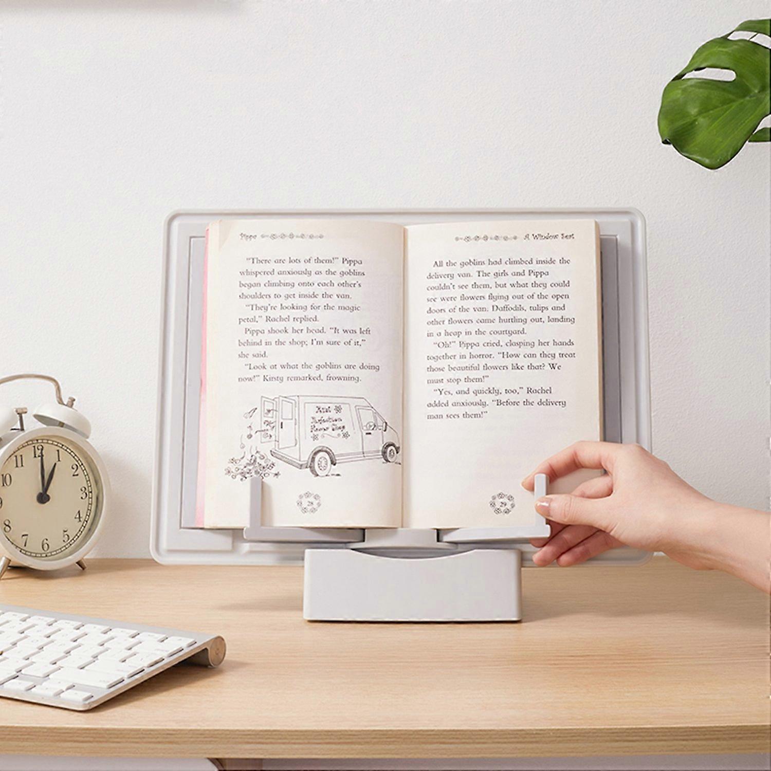 JIELISI Book Stand Holder Portable Multifunctional Magnetic White Board Paper Clipboard Bookstand R