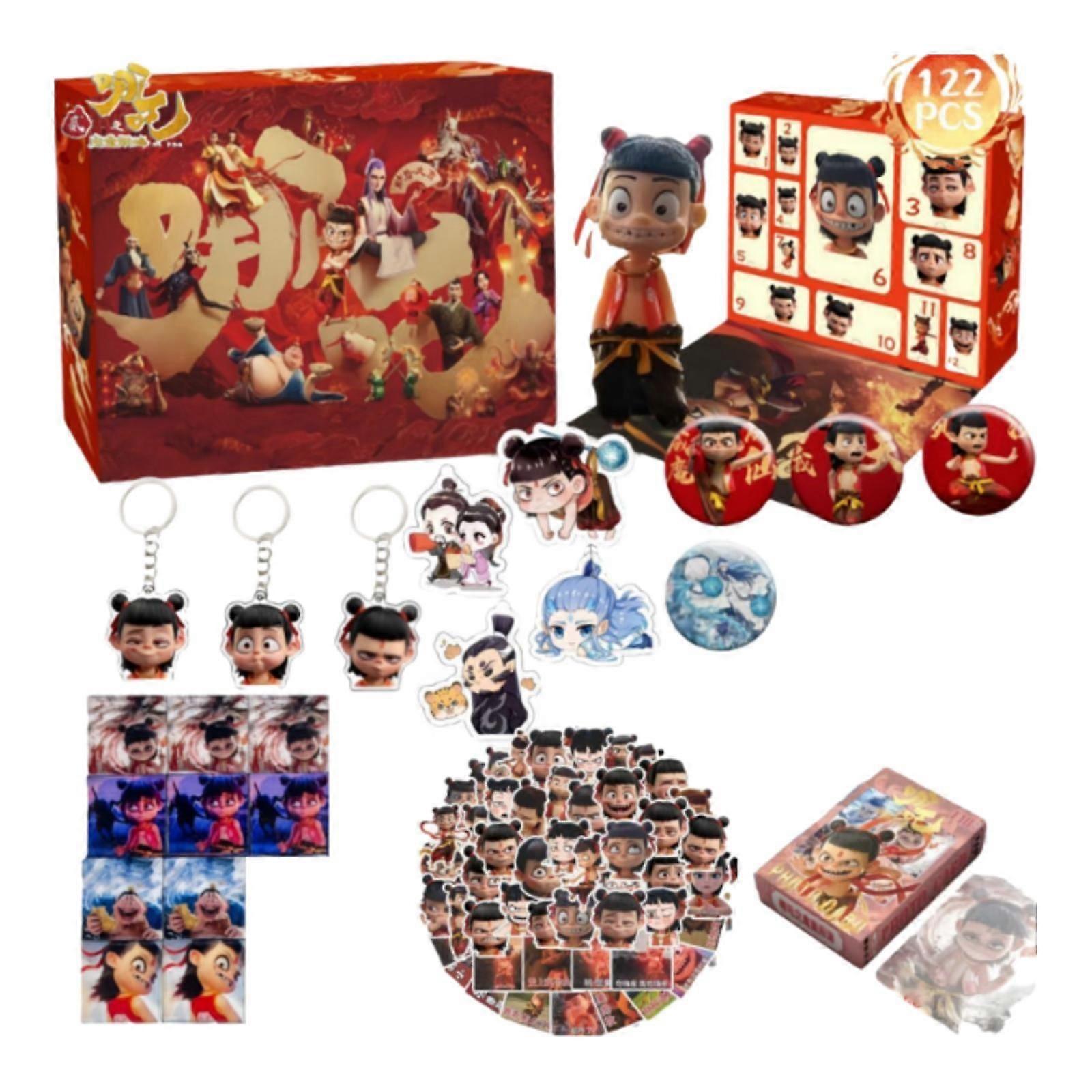 Nezha Blind Box with 12 Grids Random Design Box for Girls Gifts Party Favors