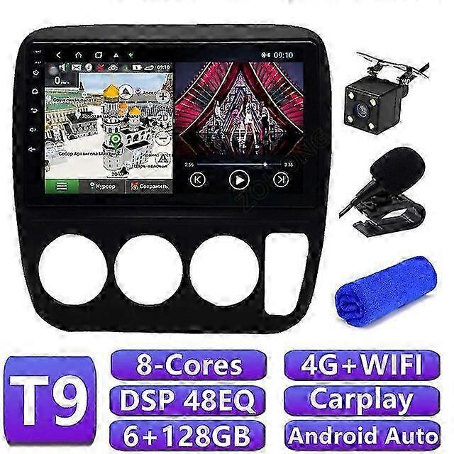 6+128G DSP Android 11 For GPS navigation Honda CRV CR-V 1996 1997 1998 1999 2020 2001 Car Radio Audio Stereo multimedia player