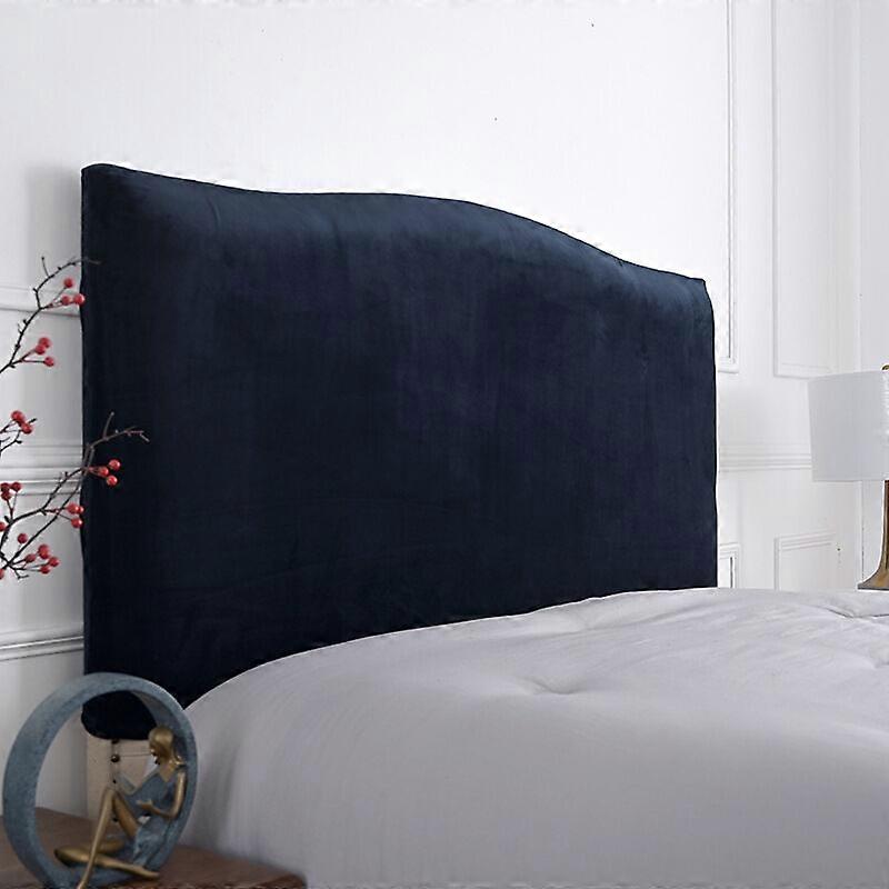 Elastic headboard cover for headboard -150 cm-for headboard 140-170 cm(navy blue)
