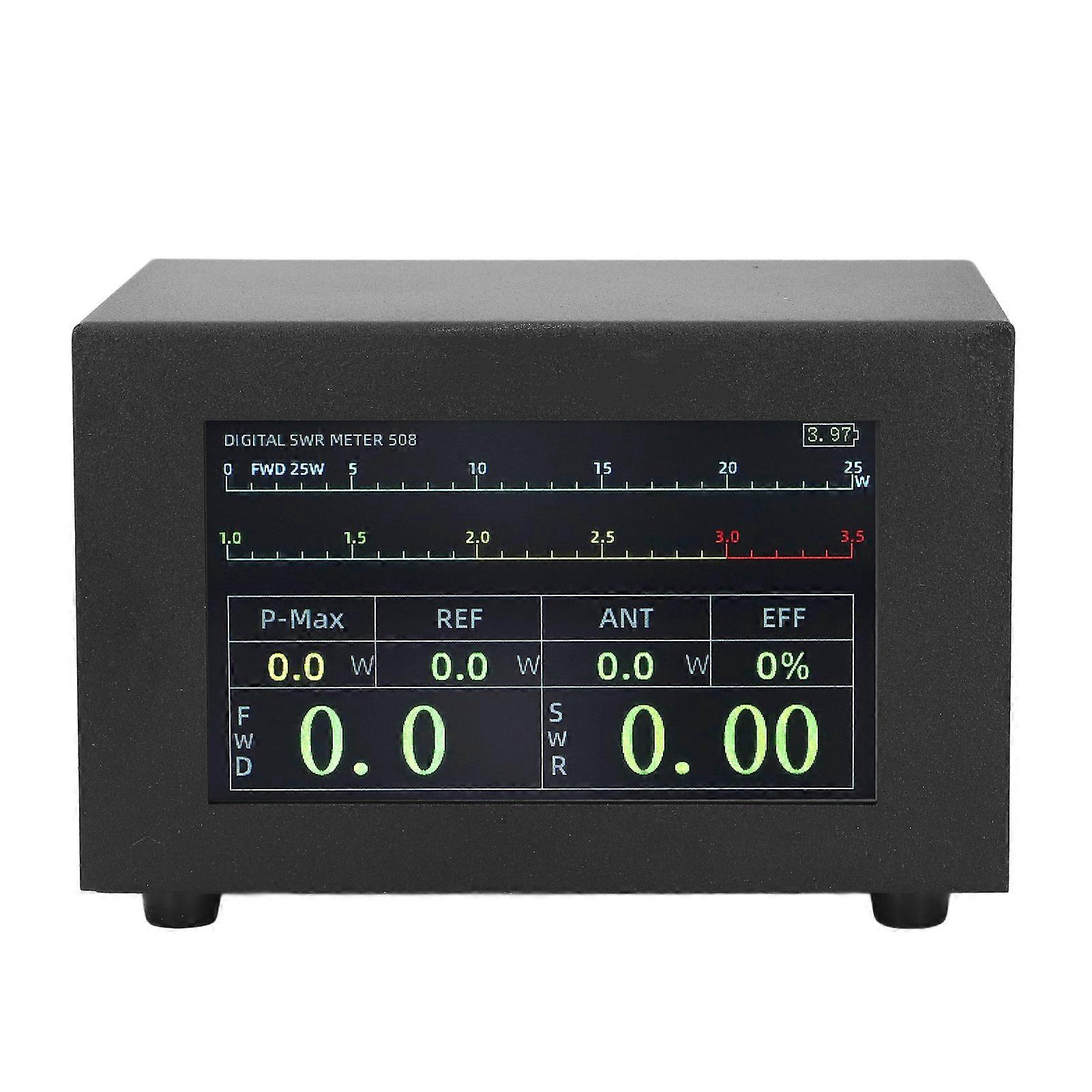 Compteur de puissance numérique 200 W avec interface UHF, écran tactile IPS, rapport d'ondes stationnaires 1,8-54 MHz