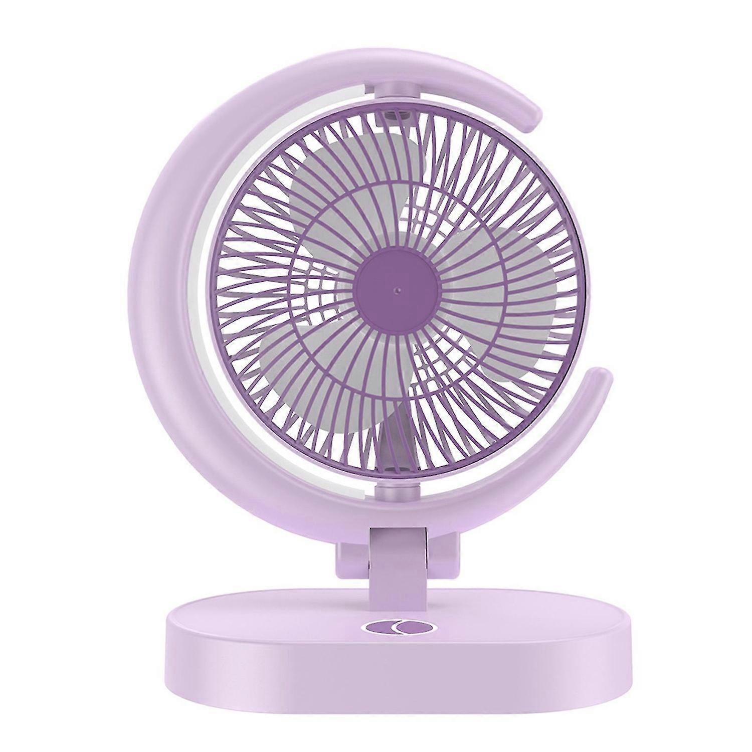 Charging Fan Four-speed Night Light Mode Bass Operation Circulating Fan Adjustable Rotating Night Li