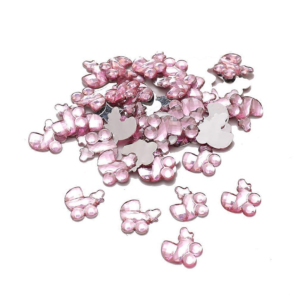 100pcs DIY Table Confetti Decoration for Baby Shower Birthday Party, Colorful Shapes, 1 Inch, Non-Toxic Material