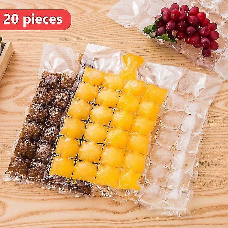 20pcs/pack العفن المتاح أكياس ذاتية الختم شفافة أسرع تجميد الجليد صنع العفن حقيبة أدوات المطبخ