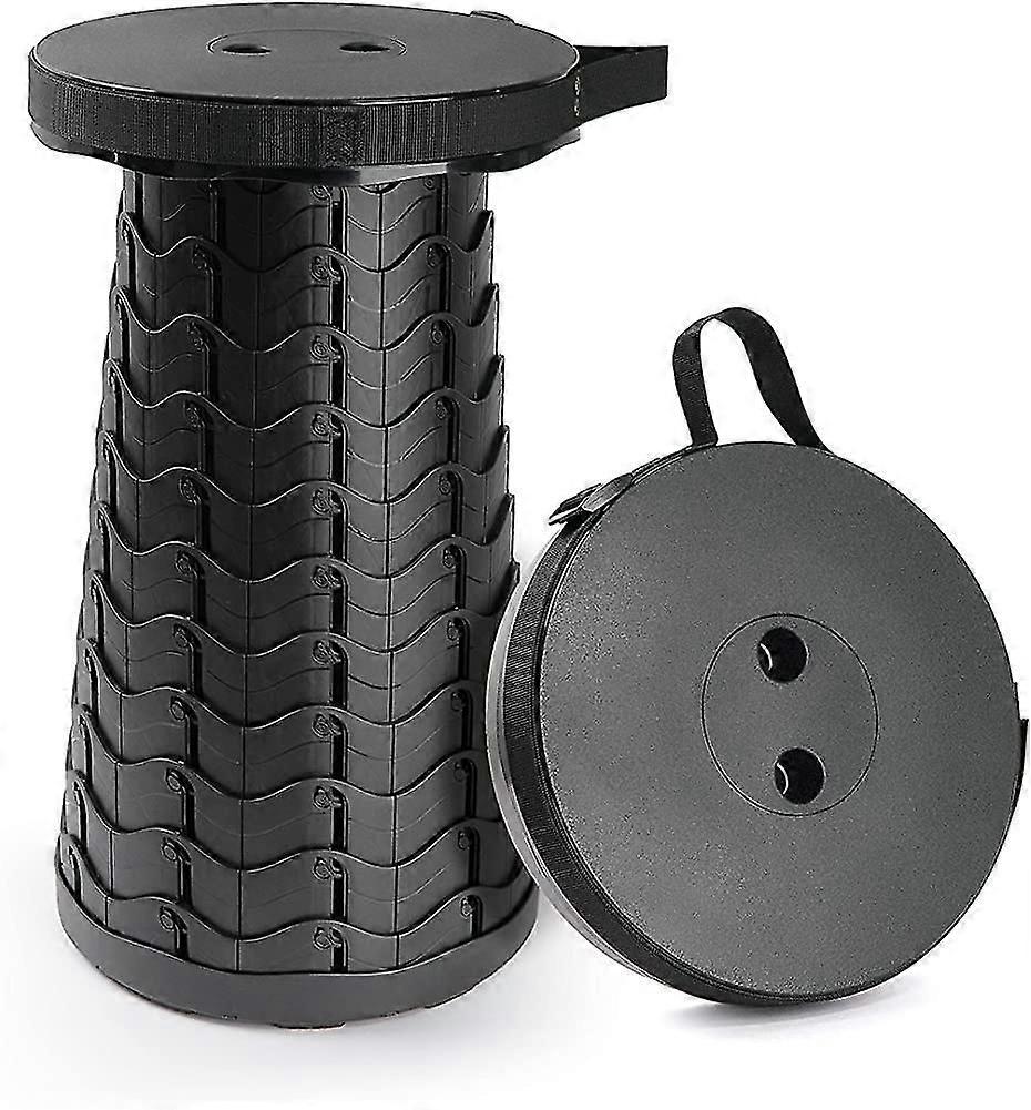 Taburete plegable portátil para acampar, taburetes telescópicos plegables portátiles con altura
