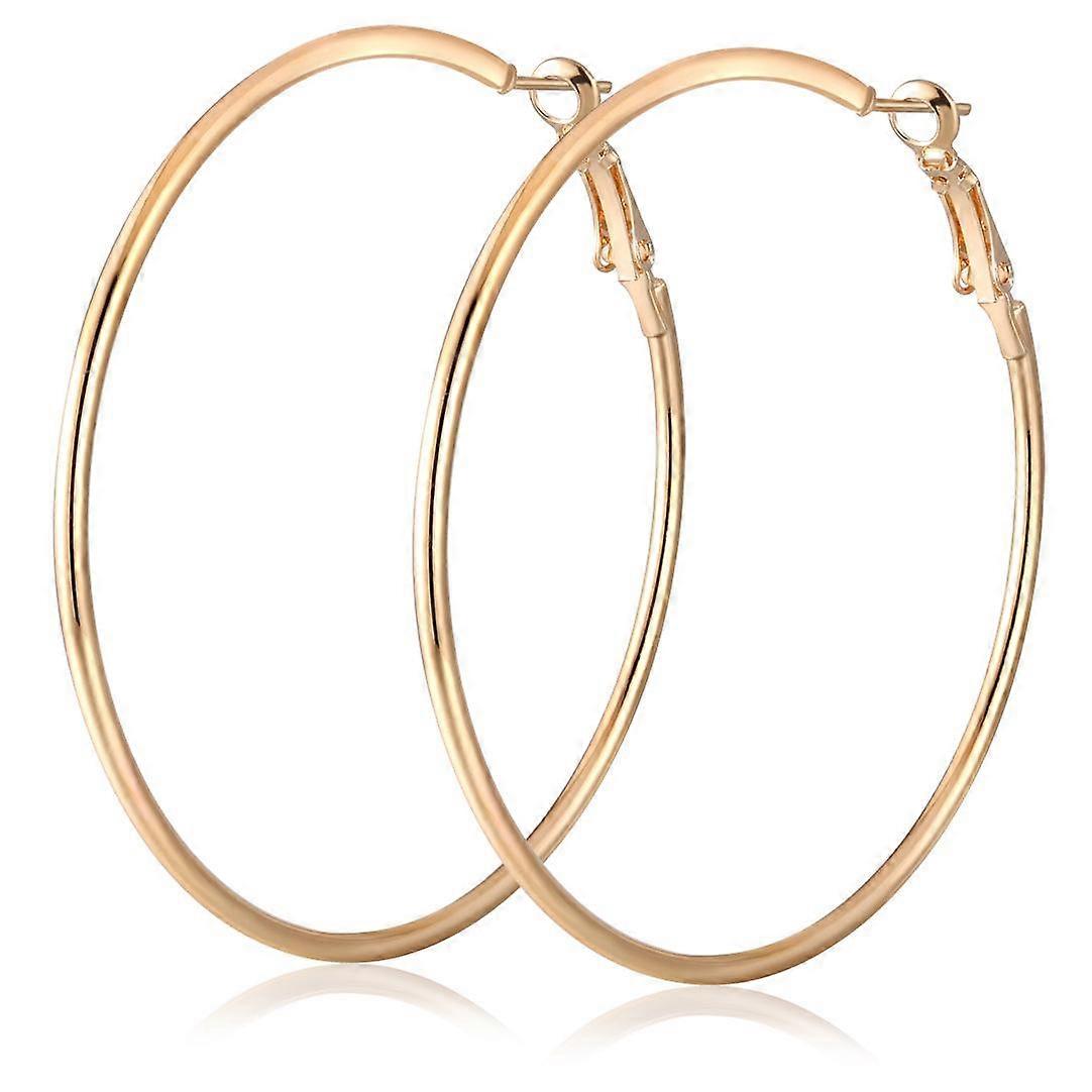 Women Party Sexy Exaggerated Hip Hop Hooks Circle Earring Gift Eardrop Flower Round