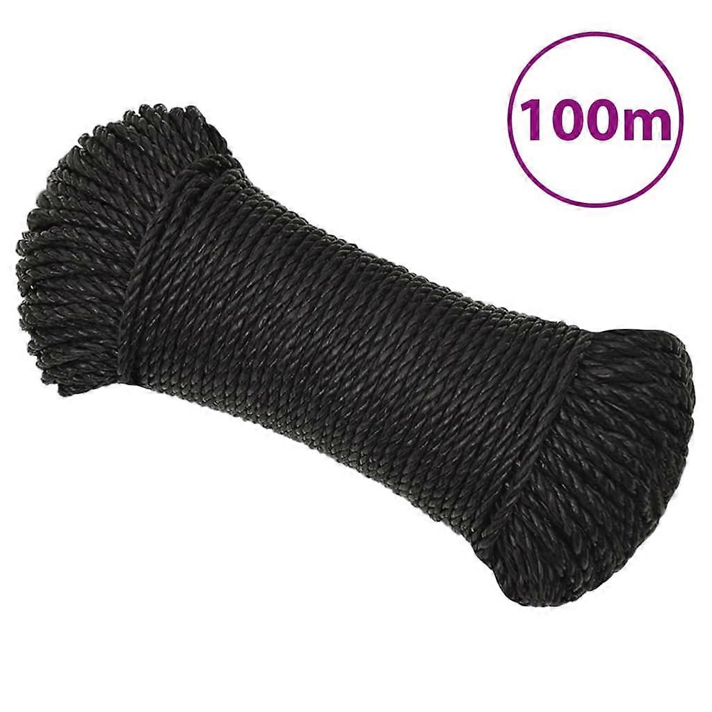 Work Rope Black 3 mm 100 m Polypropylene