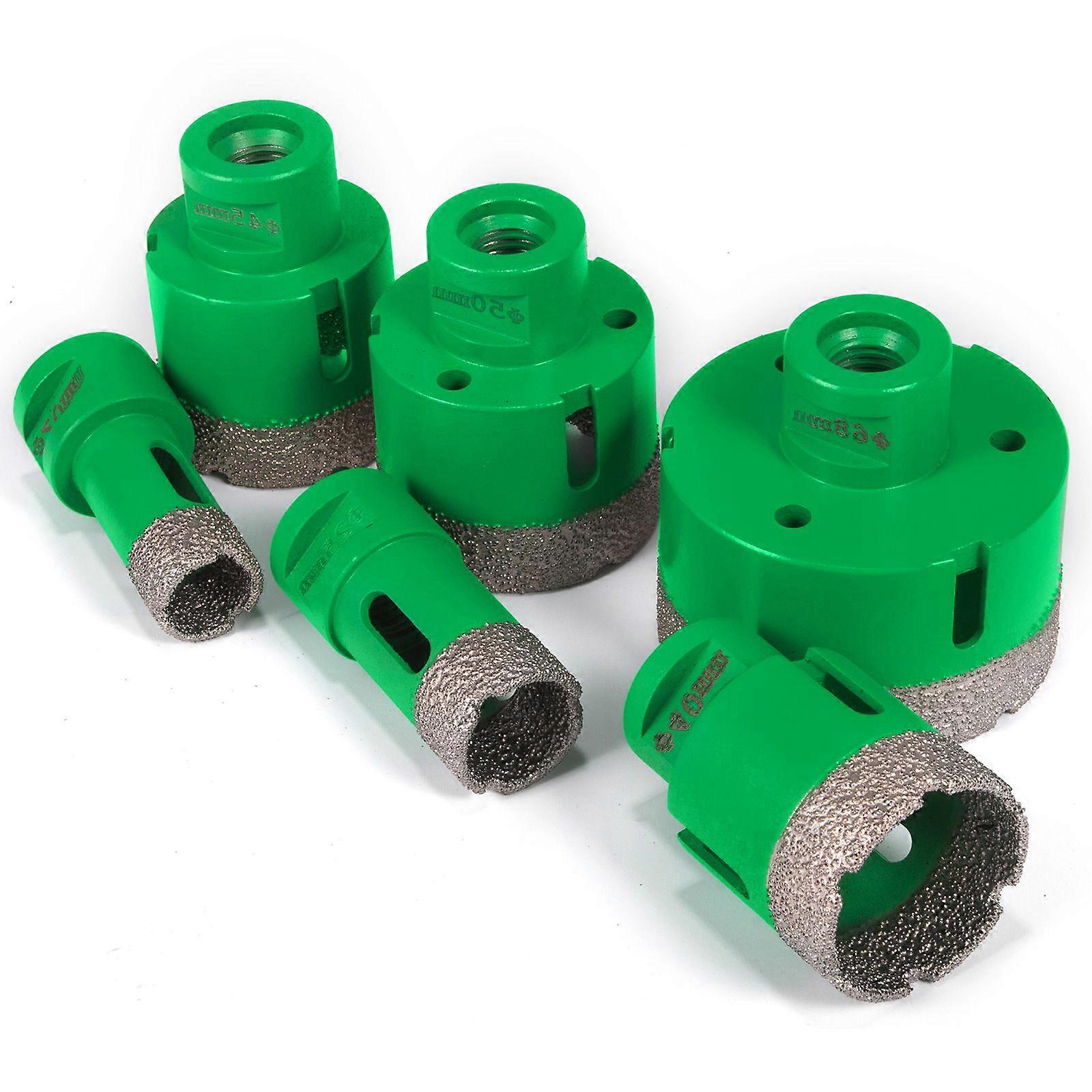 6PCS Diamond Holesaw Set 20/25/40/45/50/68mm λεπτό stoneware M14 κλωστή πορσελάνης
