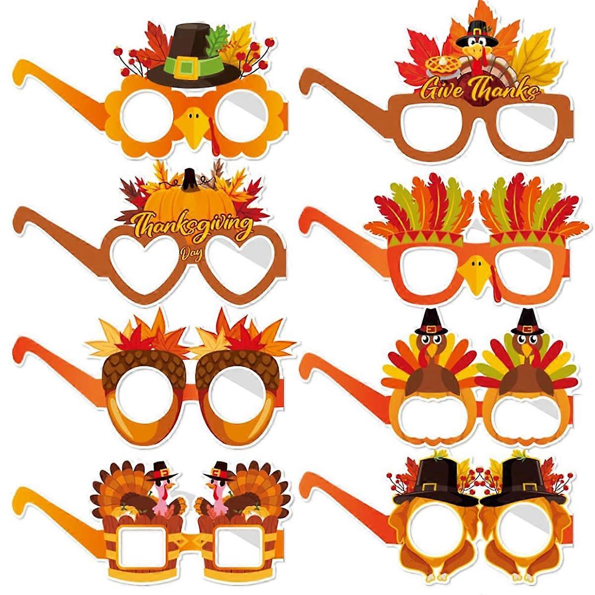 Eyewear, Thanksgiving, Paper Glasses