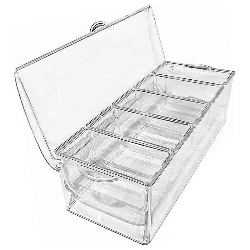 Fruit Vegetable Spice Container with Lid,Plastic Ingredient Container