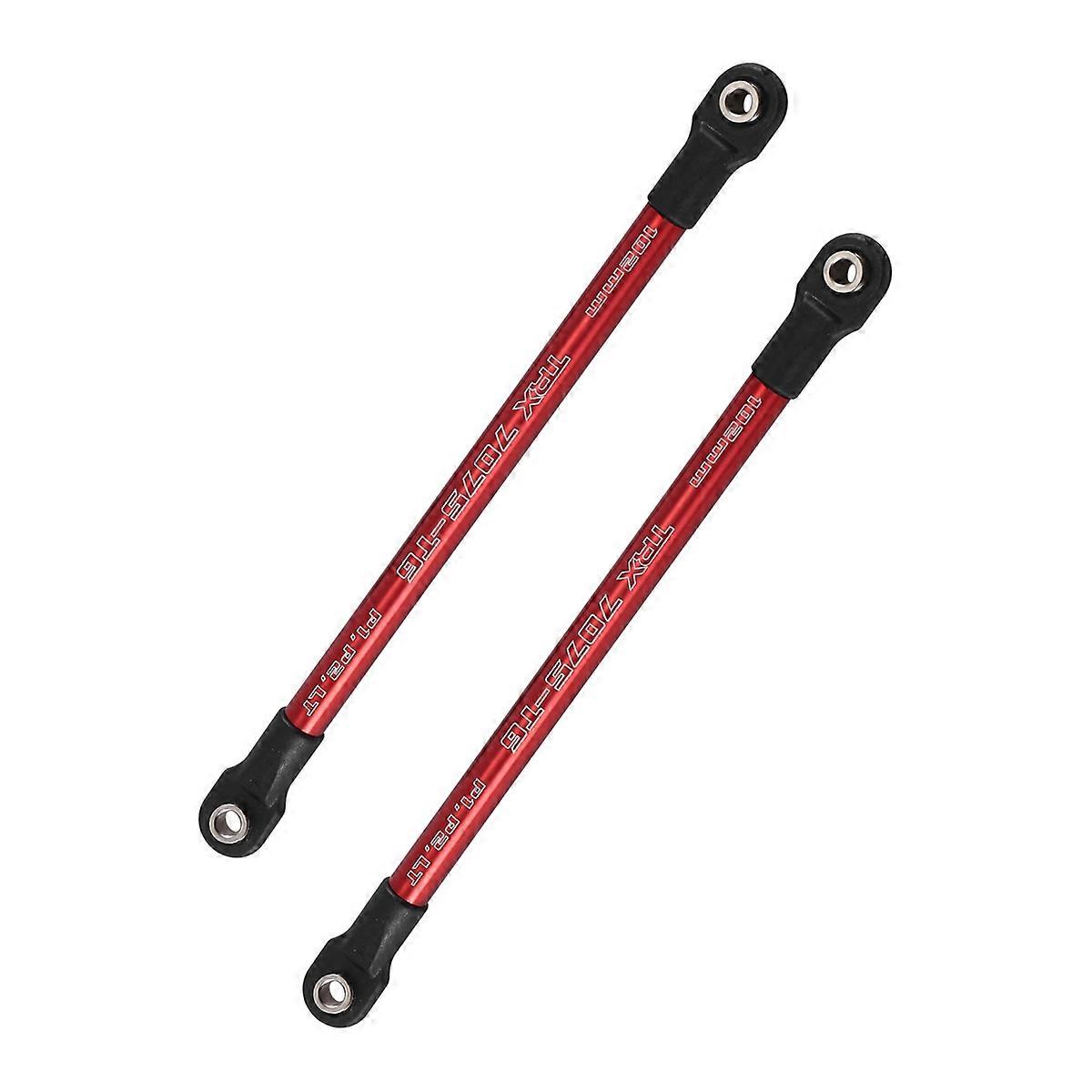 2Pc Pushrod Link Rod 5318 Red-Anodized for 1/10 E- RC Car