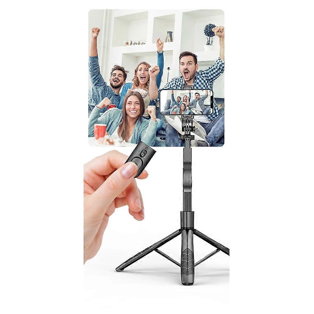 Mobile Bluetooth Wireless Selfie Stick Tripod Foldable Monopod for Smartphone S Balanced Stable Real