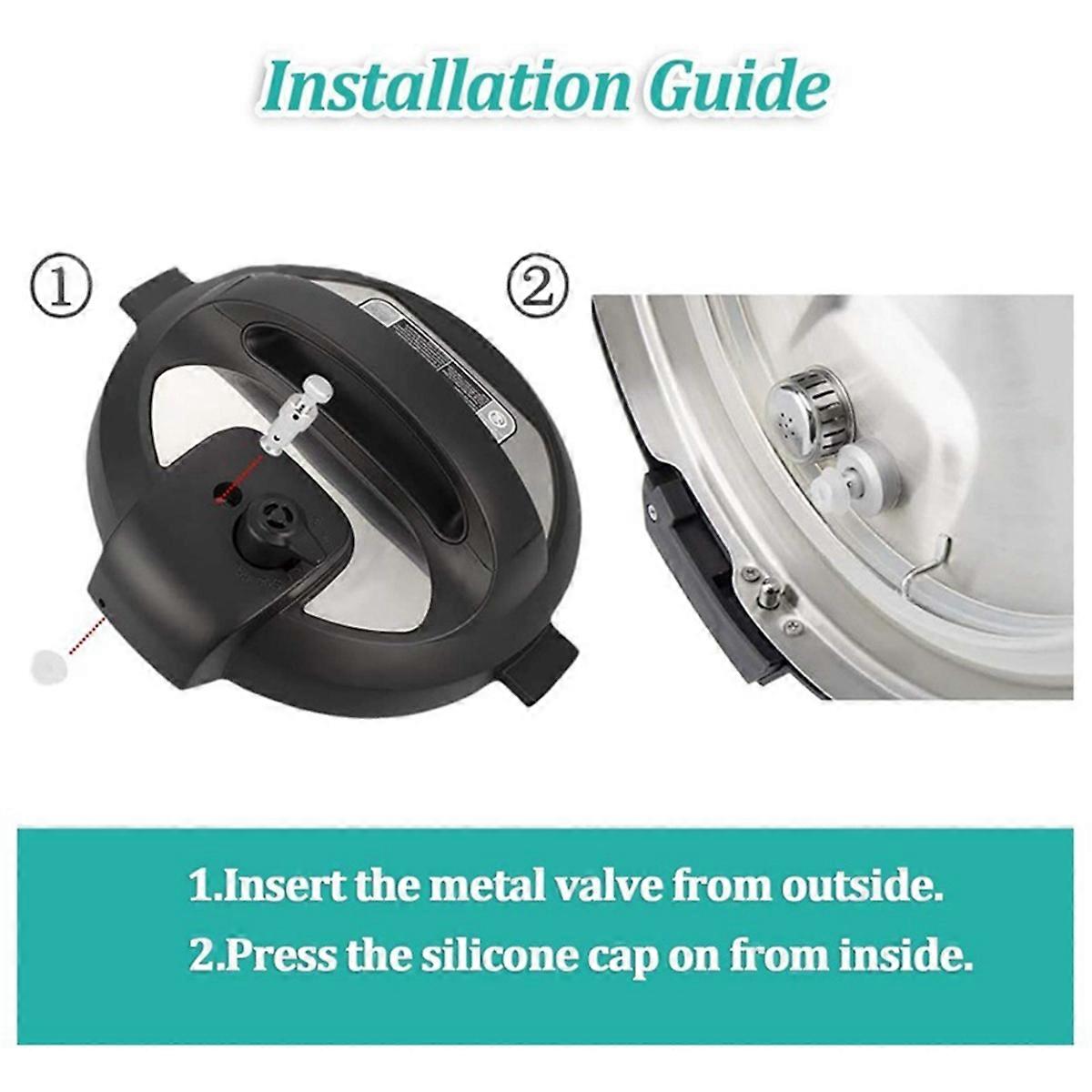 Pressure Valves Set for Instant 3/5/6QT Pressure Cooker Pressure Cooker Accessories Steam Release Va