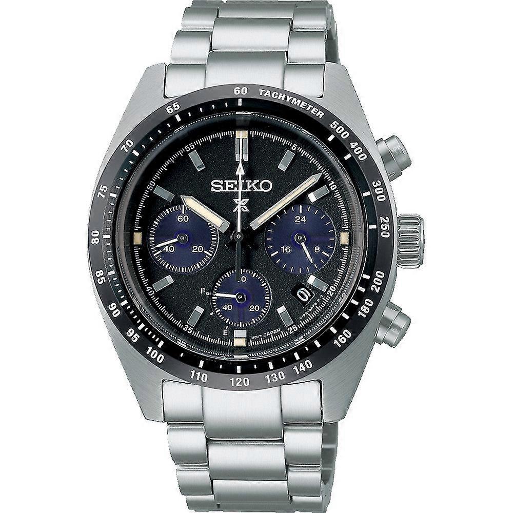 Seiko Prospex Ssc819p1 Speedtimer Solar Chronograph Men's Watch - 39mm Stainless Steel, Black Dial